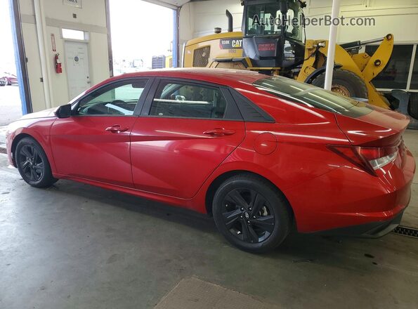 5NPLS4AG3MH027986 2021 HYUNDAI ELANTRA Red Trasero izquierdo