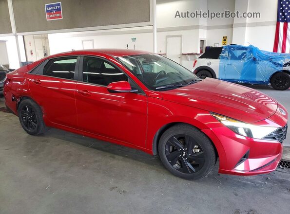 5NPLS4AG3MH027986 2021 HYUNDAI ELANTRA Red Delantero derecho