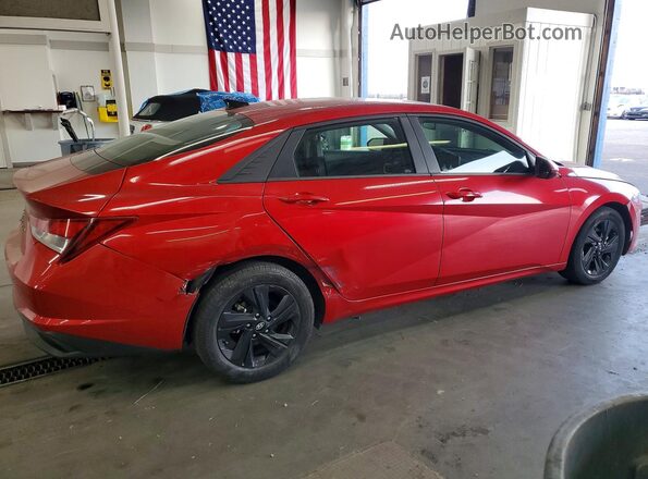 5NPLS4AG3MH027986 2021 HYUNDAI ELANTRA Red Trasero derecho