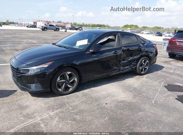 5NPLS4AG3PH107017 2023 HYUNDAI ELANTRA Black Vista tres cuartos delantera izquierda