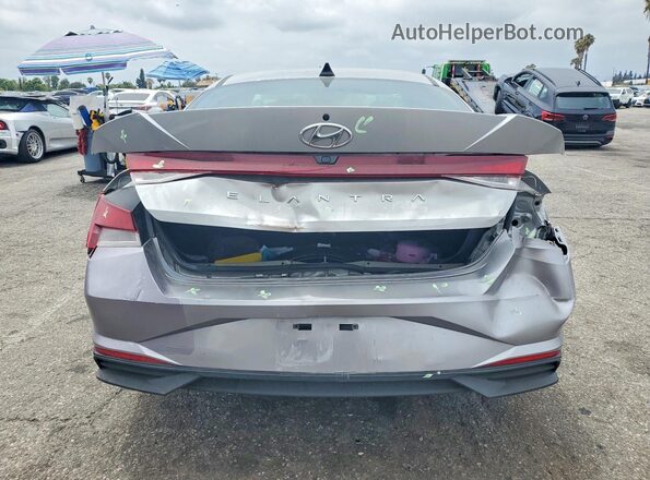 5NPLS4AG4MH006645 2021 HYUNDAI ELANTRA Silver Widok z tyłu