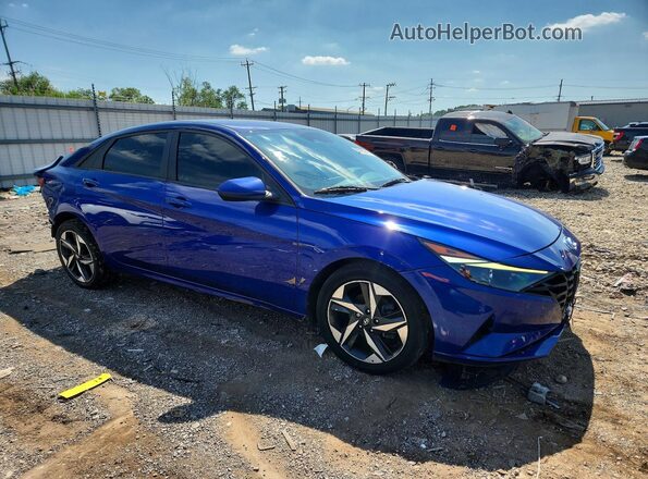 5NPLS4AG4PH098246 2023 HYUNDAI ELANTRA Blue Przód prawy