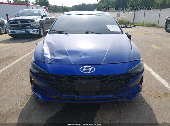 5NPLS4AG4PH101839 2023 HYUNDAI ELANTRA Blue Rear interior view
