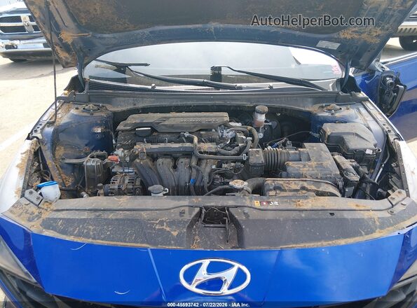 5NPLS4AG4PH101839 2023 HYUNDAI ELANTRA Blue Rear view