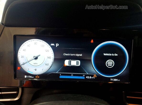 5NPLS4AG5MH005052 2021 HYUNDAI ELANTRA White Vista del cuadro de instrumentos