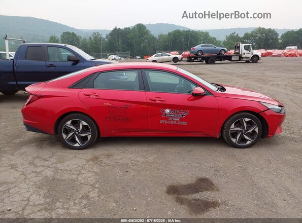 5NPLS4AG5PH117192 2023 HYUNDAI ELANTRA Red Вид задньої частини салону