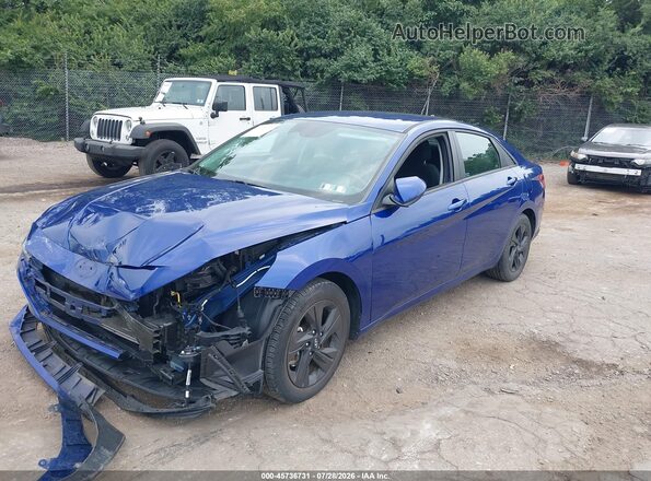 5NPLS4AG6MH034253 2021 HYUNDAI ELANTRA Blue Front left