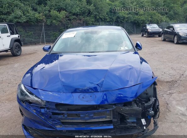 5NPLS4AG6MH034253 2021 HYUNDAI ELANTRA Blue Rear view