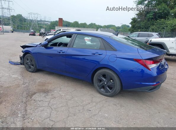 5NPLS4AG6MH034253 2021 HYUNDAI ELANTRA Blue Rear left
