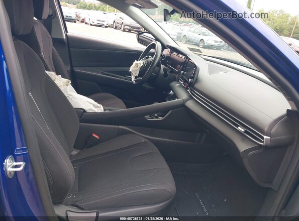 5NPLS4AG6MH034253 2021 HYUNDAI ELANTRA Blue Front interior view