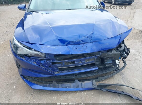 5NPLS4AG6MH034253 2021 HYUNDAI ELANTRA Blue Front view