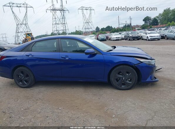 5NPLS4AG6MH034253 2021 HYUNDAI ELANTRA Blue 360 interior view