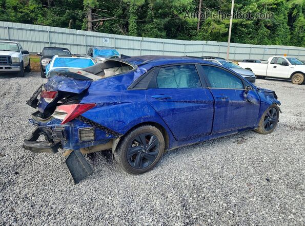 5NPLS4AG6NH057310 2022 HYUNDAI ELANTRA Blue Trasero derecho
