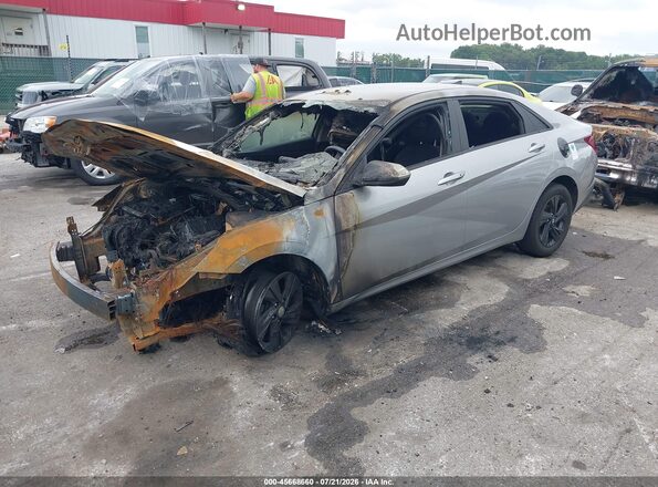 5NPLS4AG7MH005795 2021 HYUNDAI ELANTRA Gray Передня ліва чверть