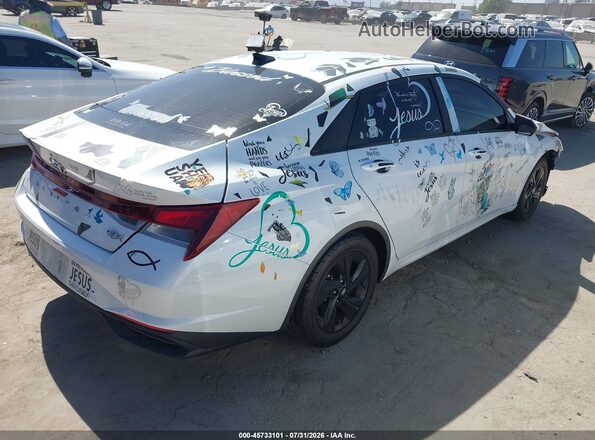 5NPLS4AG7MH020006 2021 HYUNDAI ELANTRA White უკანა მარჯვენა