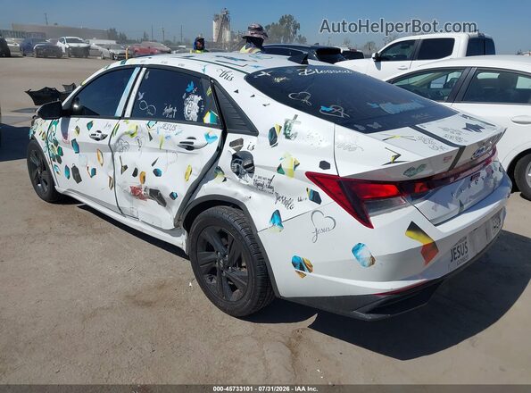 5NPLS4AG7MH020006 2021 HYUNDAI ELANTRA White უკანა მარცხენა