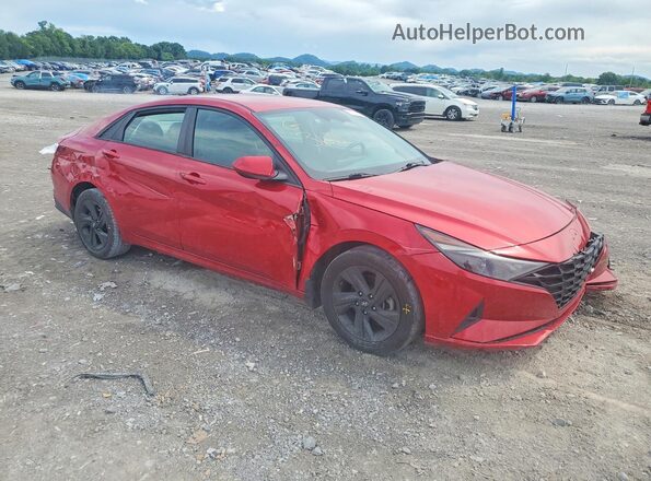 5NPLS4AG7MH052017 2021 HYUNDAI ELANTRA Red Передня права чверть
