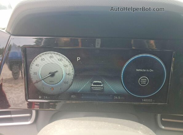 5NPLS4AG7MH052017 2021 HYUNDAI ELANTRA Red Вид щитка приладів