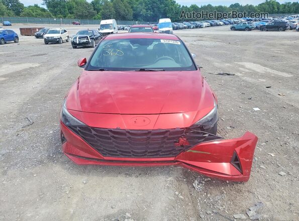 5NPLS4AG7MH052017 2021 HYUNDAI ELANTRA Red Вид спереду