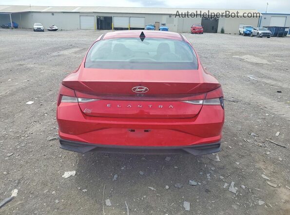 5NPLS4AG7MH052017 2021 HYUNDAI ELANTRA Red Вид ззаду