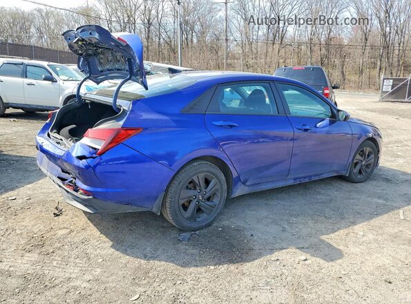 5NPLS4AG7NH056635 2022 HYUNDAI ELANTRA Blue უკანა მარჯვენა
