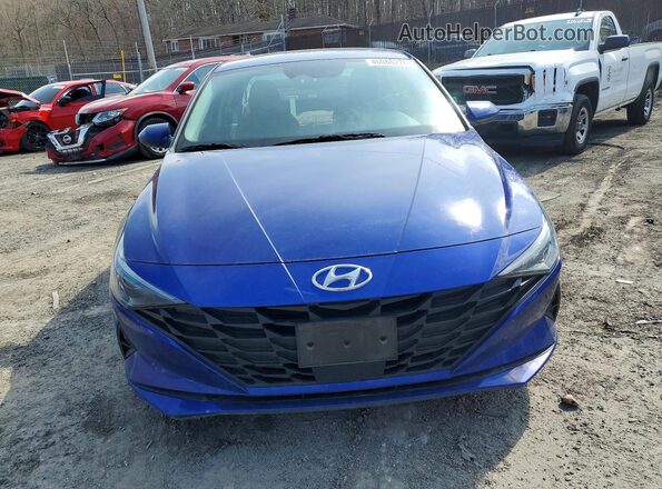 5NPLS4AG7NH056635 2022 HYUNDAI ELANTRA Blue წინა ხედი