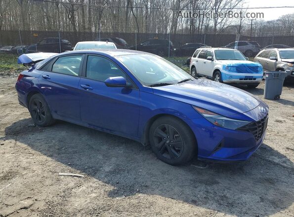5NPLS4AG7NH056635 2022 HYUNDAI ELANTRA Blue წინა მარჯვენა