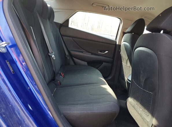 5NPLS4AG7NH056635 2022 HYUNDAI ELANTRA Blue უკანა სავარძლების ხედი