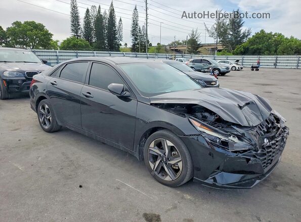 5NPLS4AG7PH116626 2023 HYUNDAI ELANTRA Черный Передняя правая четверть