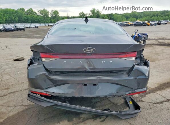 5NPLS4AG8MH047943 2021 HYUNDAI ELANTRA Charcoal Вид ззаду
