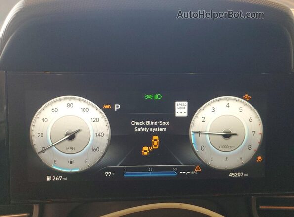 5NPLS4AG8PH098198 2023 HYUNDAI ELANTRA Charcoal Vista del cuadro de instrumentos