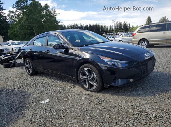 5NPLS4AG9PH091390 2023 HYUNDAI ELANTRA Черный Передняя правая четверть