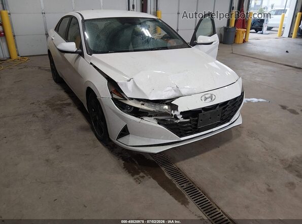 5NPLS4AGXMH001935 2021 HYUNDAI ELANTRA White Դիմացի տեսք