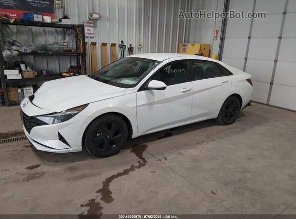 5NPLS4AGXMH001935 2021 HYUNDAI ELANTRA White Առջևի ձախ երեք քառորդ տեսարան