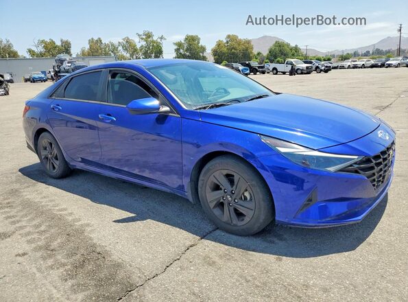 5NPLS4AGXNH059643 2022 HYUNDAI ELANTRA Blue Передня права чверть