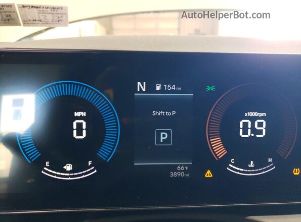 5NTJADDE7SH140519 2025 HYUNDAI SANTA Зеленый Вид щитка приборов