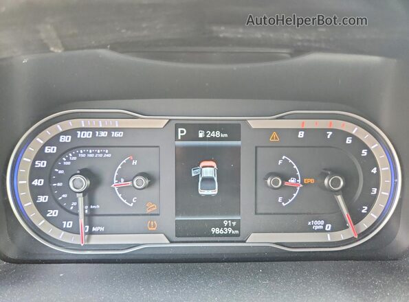 5NTJB4AE0PH045275 2023 HYUNDAI SANTA Gray Widok zestawu wskaźników