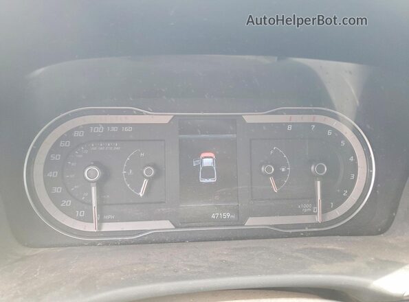 5NTJBDAE4NH001518 2022 HYUNDAI SANTA Gray Widok zestawu wskaźników