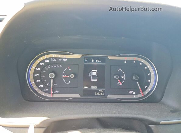 5NTJBDAE8PH061918 2023 HYUNDAI SANTA Зеленый Вид щитка приборов