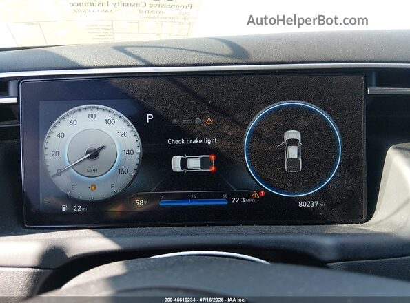 5NTJC4AE7NH029942 2022 HYUNDAI SANTA CRUZ Gray უკანა სავარძლების ხედი