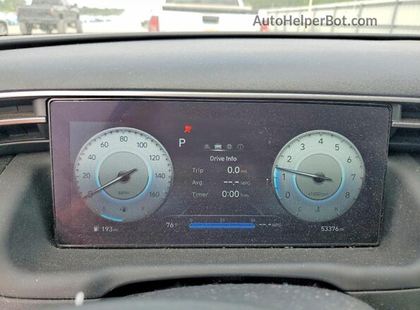 5NTJCDAE2PH057652 2023 HYUNDAI SANTA White Vista del cuadro de instrumentos