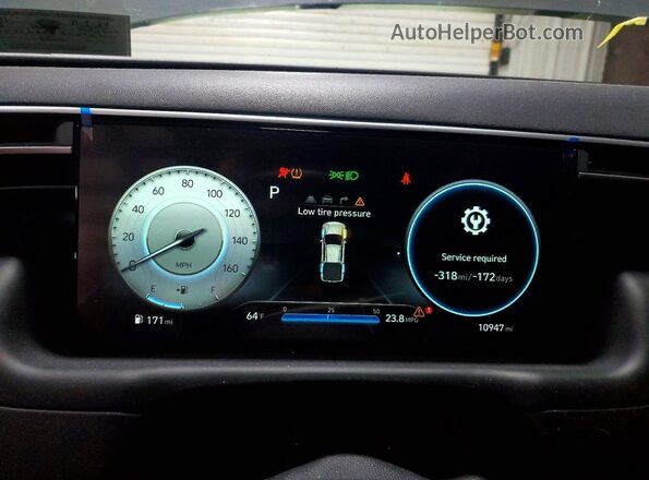 5NTJCDAE4RH090705 2024 HYUNDAI SANTA Gray Սարքավորումների վահանակի տեսք