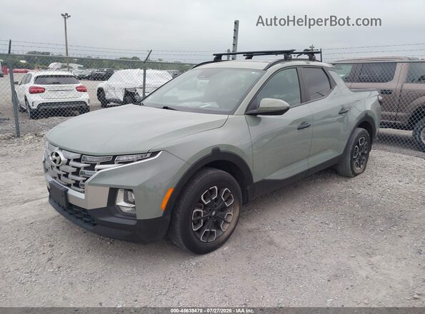 5NTJCDAEXNH038599 2022 HYUNDAI SANTA CRUZ Green Առջևի ձախ երեք քառորդ տեսարան