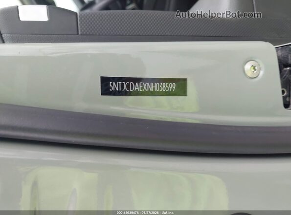 5NTJCDAEXNH038599 2022 HYUNDAI SANTA CRUZ Green Շարժիչի բաժամունքի տեսք