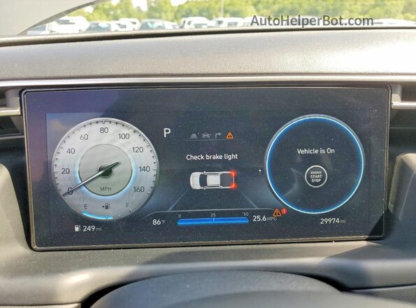 5NTJCDAF5RH095971 2024 HYUNDAI SANTA Gray Vista del cuadro de instrumentos
