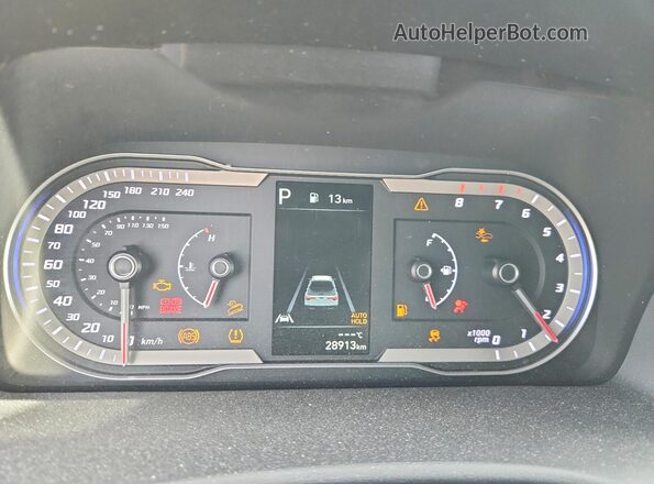 5NTJDDAF5PH063466 2023 HYUNDAI SANTA Tan Vista del cuadro de instrumentos
