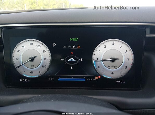 5NTJDDDF4RH119492 2024 HYUNDAI SANTA CRUZ White უკანა სავარძლების ხედი