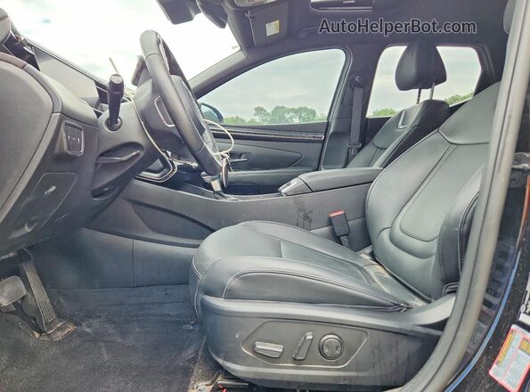 5NTJEDAF0PH040156 2023 HYUNDAI SANTA Black წინა სალონის ხედი