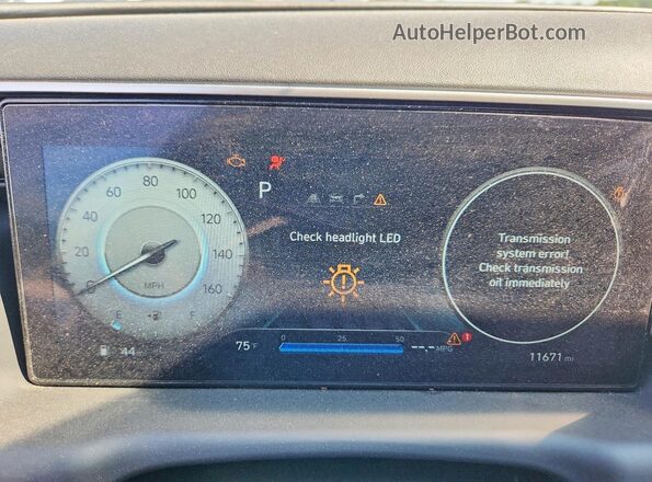 5NTJEDAF9RH099418 2024 HYUNDAI SANTA Black Սարքավորումների վահանակի տեսք
