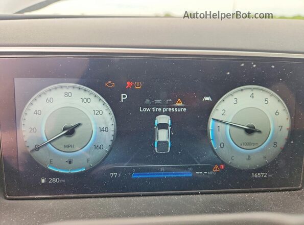5NTJEDDF4RH105301 2024 HYUNDAI SANTA Gray ხელსაწყოთა პანელის ხედი